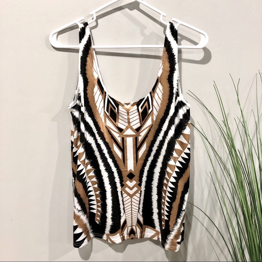 Minkpink tribal top XS black gold